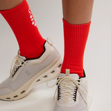 Last Lap Tube Socks - Flame/White
