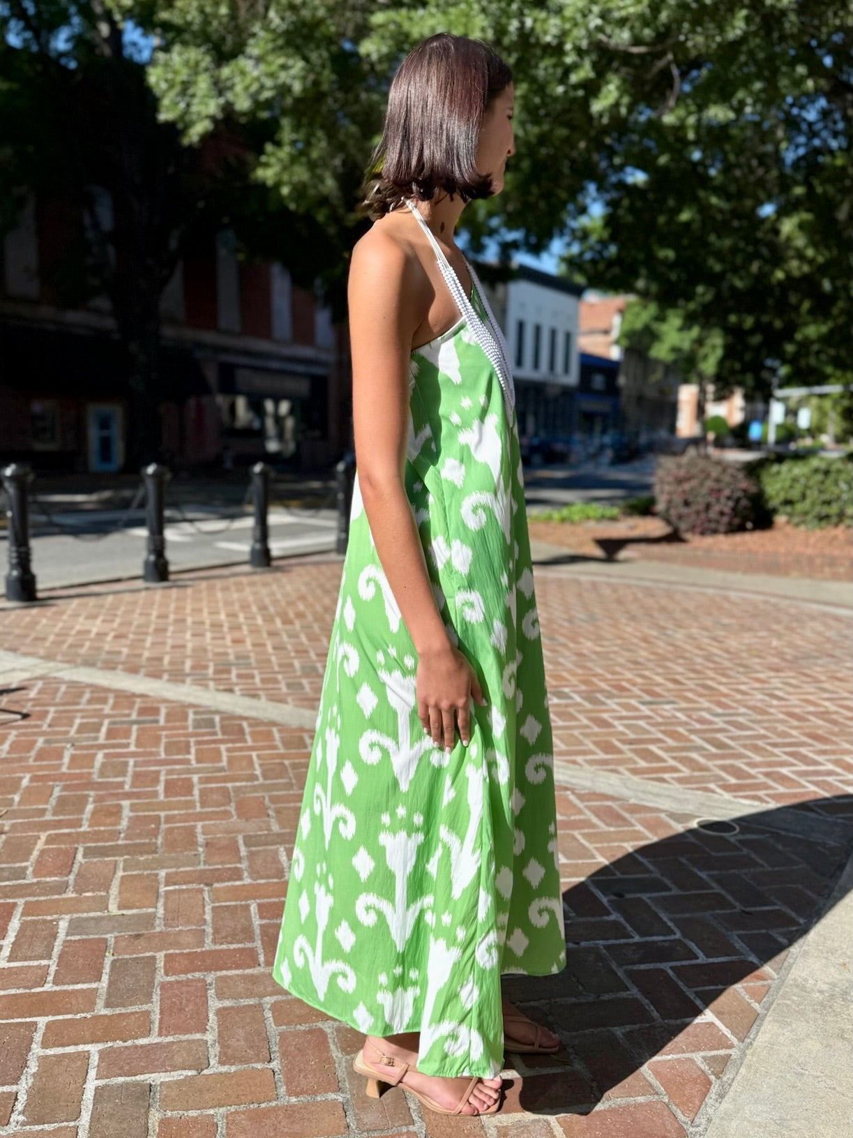 santorini one shoulder midi dress ASTR Santorini One Shoulder Floral Midi Dress