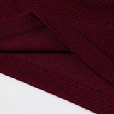 Norah Pleated Short Sleeve Knit Top - Wine