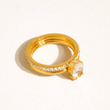 Amara Oval CZ Stack Ring Set