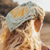 Hazel Yellow Floral Cotton Bandana