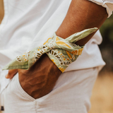 Hazel Yellow Floral Cotton Bandana