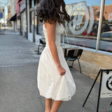 Modern Grace Bubble Hem Midi Dress