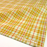 Marmee Gold & Green Plaid Cotton Bandana