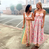 Vintage Floral Maxi Dress