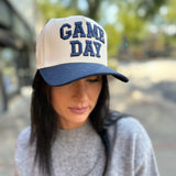 Navy Game Day 3D Letter Two-Tone Trucker Hat