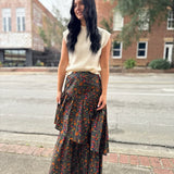Winter Garden Tiered Maxi Skirt