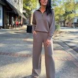 Spanx Airessentials Half Zip - Mineral