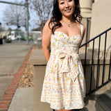 Golden Meadow Tie-Back Dress