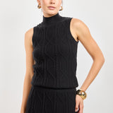 Black Tabitha Sweater Tank