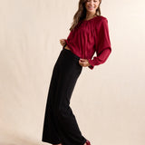Black Astrid Super Stretch Pull On Straight Pants
