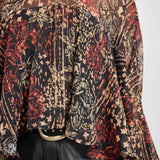 Black Multi Radiant Nights Blouse