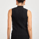 Black Tabitha Sweater Tank