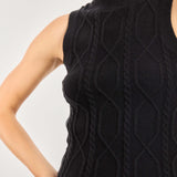 Black Tabitha Sweater Tank