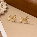 Bow Earrings In Gold