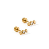 Screwback Stud Earrings - Kate Candy Gold