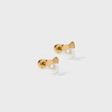 Heidi Pearl Bow Stud