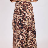 Brown Multi Wild Mustang Maxi Skirt