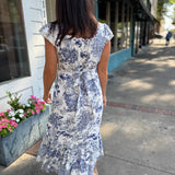 Cerulean Meadow Maxi Dress