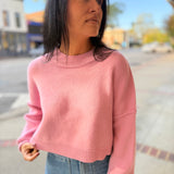 Easy Street Crop Pullover-Lollipop