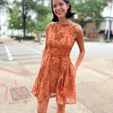 Sienna Bloom Embroidered Mini Dress
