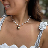 Sweetheart Glow Pearl Necklace
