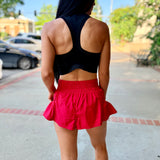 Get Your Flirt On Shorts - Candy Apple