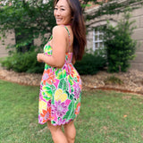 Island Bloom Babydoll Dress