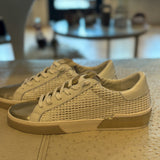 Zina Sneakers - Bone/Gold Woven