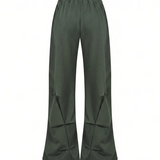 Sage Pleated Wide Leg Knit Pants
