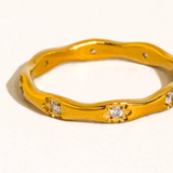 Calista Starburst CZ Ring
