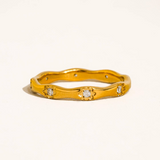 Calista Starburst CZ Ring
