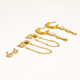 Celine CZ Earring Trio Set