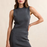Charcoal Going Places Mini Dress