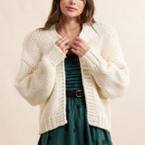 Cream Jessa Chunky Cardigan