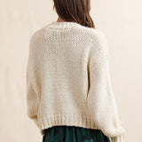 Cream Jessa Chunky Cardigan