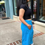 Days End Linen Pull On Pants - Hawaiian Ocean