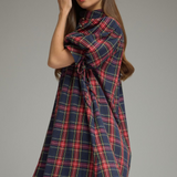 Harper Plaid Puff Sleeve Mini Dress