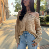 Caramel Cloud Knit Sweater
