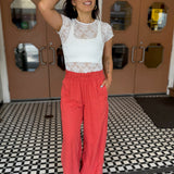 Ready to Go Lace Tee - Ivory