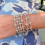 Silver Tranquility Bubble Cross Trio