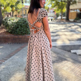 Spotted Elegance Maxi Dress