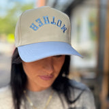 Light Blue Mother Upside Down Two Tone Baseball Cap
