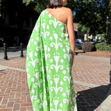 Santorini Muse One-Shoulder Maxi Dress
