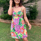 Island Bloom Babydoll Dress