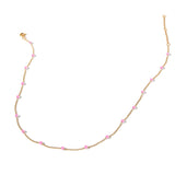 Dabney Pink Beaded Necklace