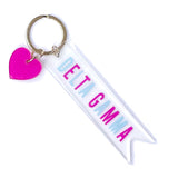 Sorority Acrylic Heart Keychain