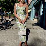 Sabine Tie Strap Midi Dress