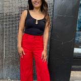 Ahead of the Curve Cami - Black
