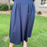 Ocean Calls Pleated Maxi Skirt